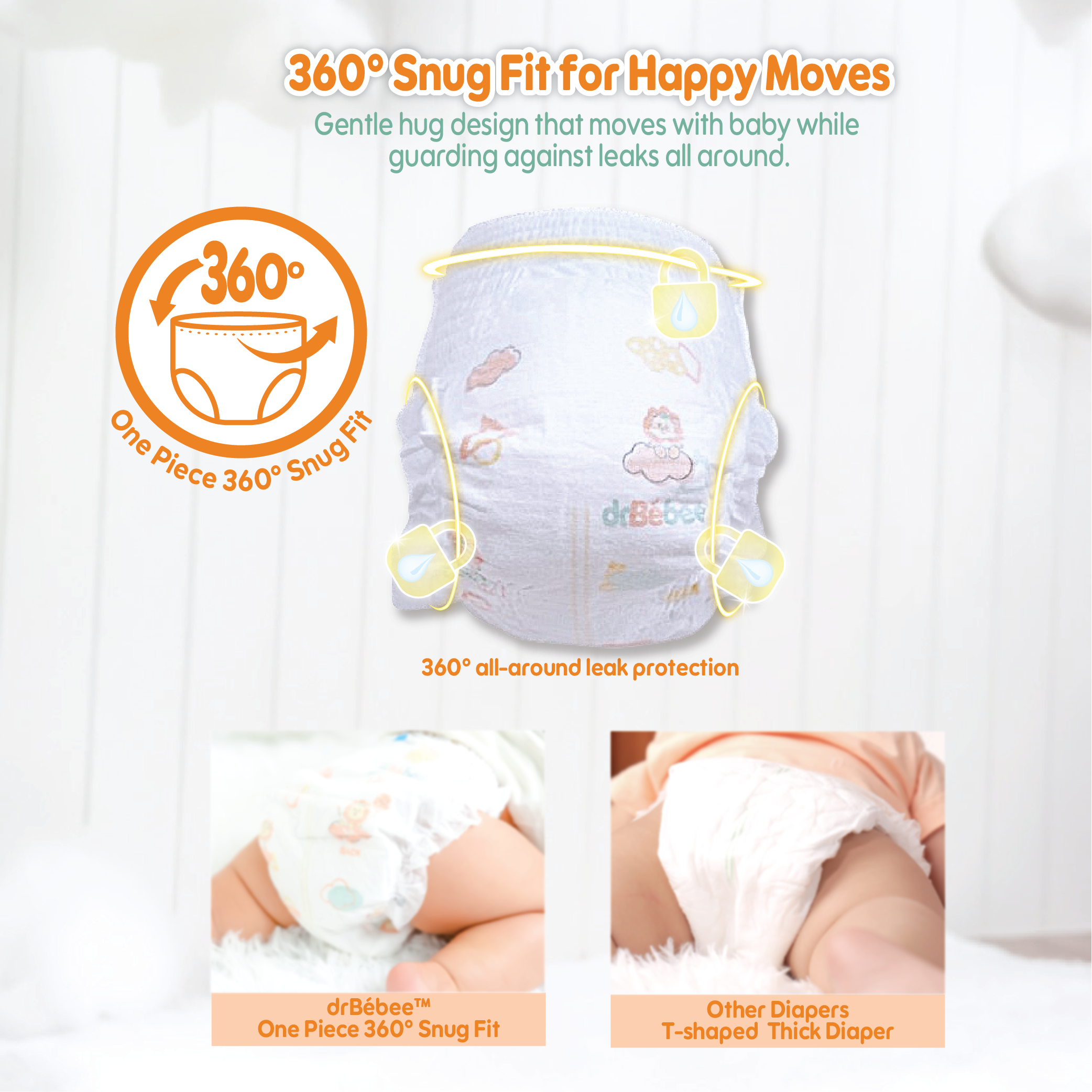 drBébee™ ខោទឹកនោម Comfort Fit ប្រភេទកញ្ចប់តូច